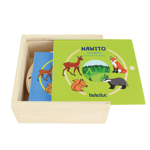 beleduc趣味配对栖息地  自然动物分类常识认知生物科学儿童教具