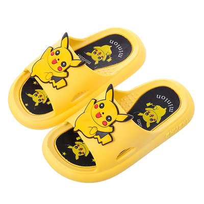 比卡丘卡通儿童四季防滑软底拖鞋