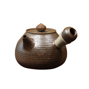 老壶三号｜资深老茶客专用泡茶壶｜纯手工陶瓷素雅侧把可养单人壶