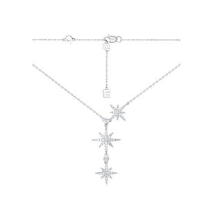 APM Monaco Baby六芒星项链女时尚银毛衣锁骨链生日礼物送女友