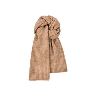 西本combon马年新年红色围巾女冬季长款加厚粗针织毛线围脖男情侣