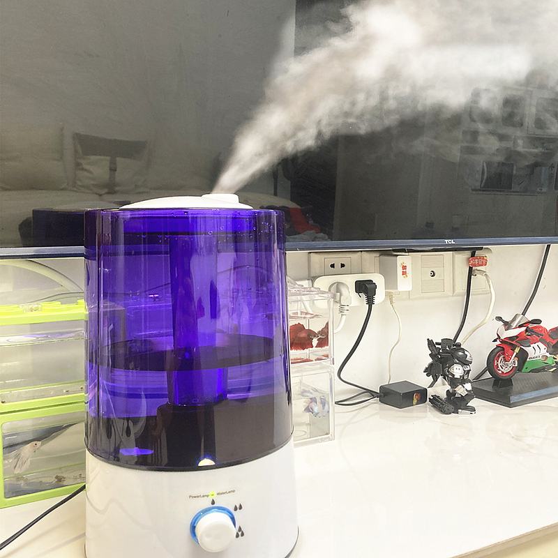 家用静音超声波加湿器空调房办公室风扇喷雾动植物增湿造雾器大雾