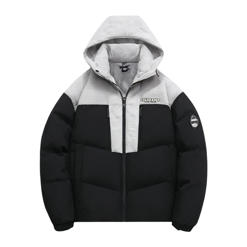 拼接外套男生羽绒服冬季新款初高中学生男装士加厚户外保暖青少年