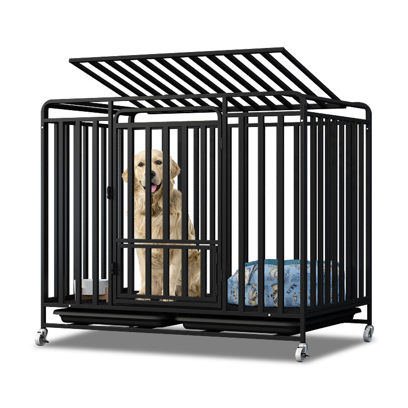 中型犬室外带厕所狗笼子