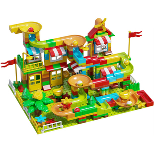 儿童大颗粒积木桌子益智玩具拼装多功能游戏桌拼图3到6岁2025新款