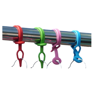 挂钩衣服固定晾衣架吹落卡扣晒阳台杆防滑掉落锁防风勾硅胶圈室外