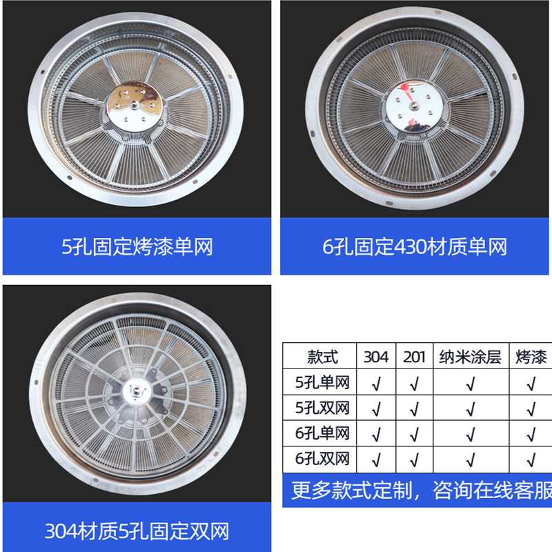 动态拦截器 商用油雾拦截双网片离心甩油盘 304不锈钢油烟净化器