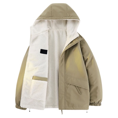 雪中飞双面穿羊羔绒工装保暖夹克