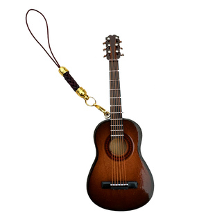 创意礼品实木吉他模型挂件纯手工音乐主题挂饰