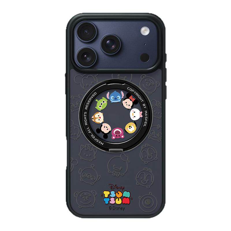 MASFEIL × 印花奇奇适用苹果17promax手机壳iPhone16pro新款磁吸带支架ip15全包Fo5支点迪士尼高级保护套13