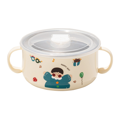 送吸盘!一体成型316不锈钢儿童碗