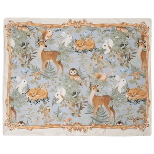 [林深时见鹿]aqpa婴儿盖毯豆豆毯冬季保暖夹棉宝宝毯子毛毯豆豆被