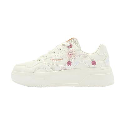 樱花鞋乔丹板鞋女2025夏季新款粉色潮流休闲学生运动鞋厚底小白鞋