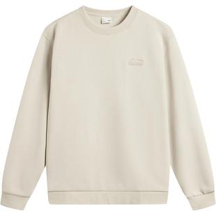 李宁加绒卫衣男士冬季新款保暖圆领长袖情侣内搭上衣休闲运动服女