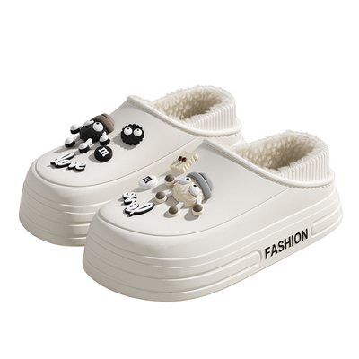 医用手术室棉拖鞋女士冬季室内家居防滑保暖厚底棉鞋外穿加厚棉拖