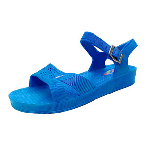 女士夏凉鞋平底防滑防水外穿开车工地上班工作雨天工厂纺织线厂鞋