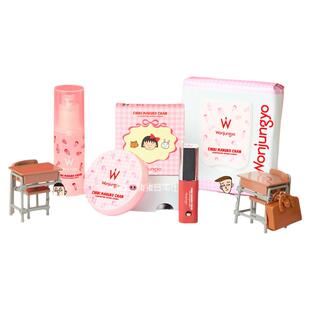 现货！日本Wonjungyo樱桃小丸子限定联名妆前乳面膜蜜粉饼唇釉