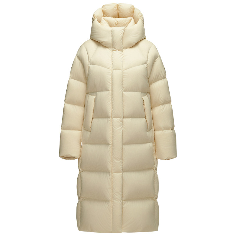 坦博尔运动泡芙羽绒服女中长款2025秋冬新款过膝宽松保暖御寒外套