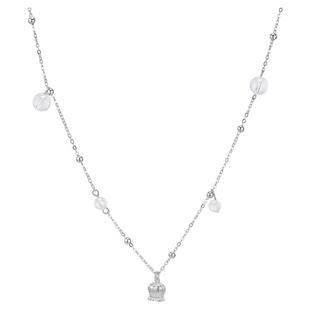 Rainy and Cloudy铃兰之息｜银水晶泪滴项链 铃兰水晶手链 锁骨链