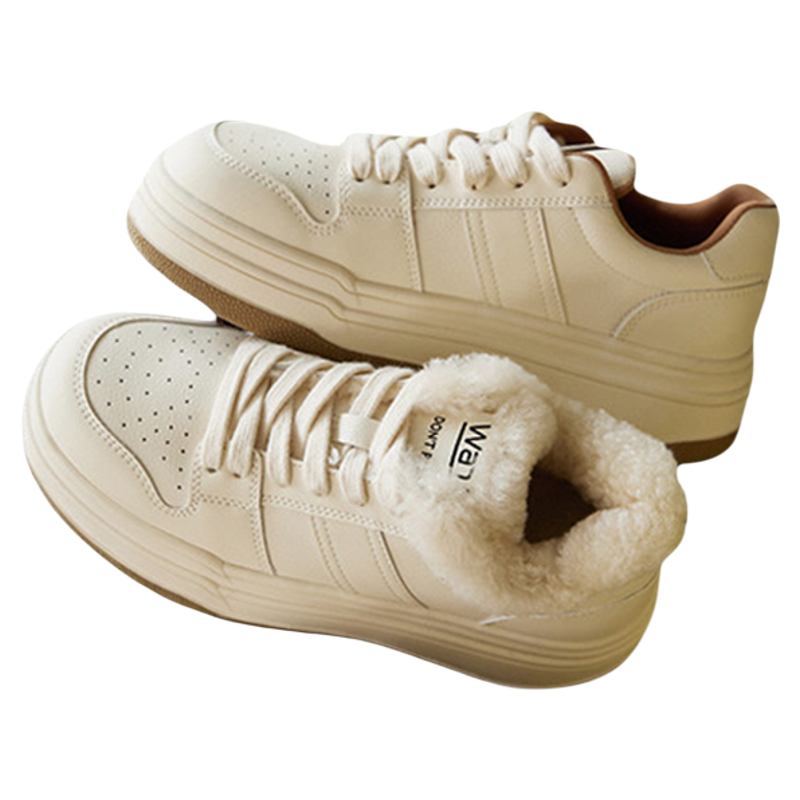 王小毒保暖厚底休闲板鞋