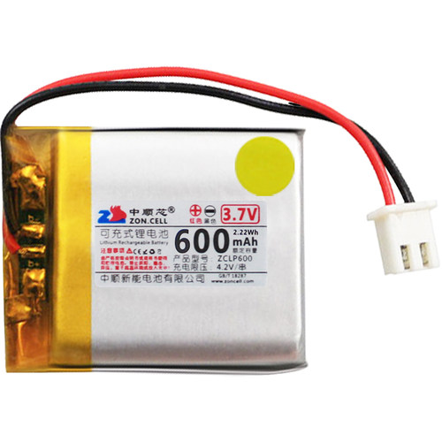 中顺芯603035点读笔蓝牙校讯通行车仪高温型聚合物锂电池3.7V7.4V