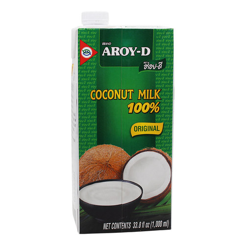 安来利AROY-D椰浆1L*整箱12盒进口阿莱丽椰汁西米露浓香咖喱原料