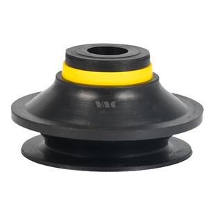 VB5~50MM系列双层风琴型带肋红/白/黑色硅胶橡胶真空吸盘吸嘴