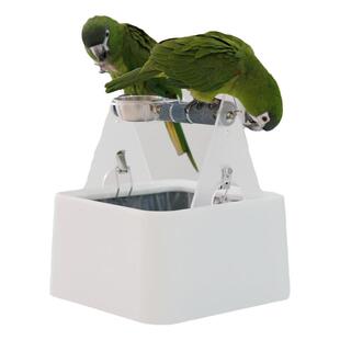 中号拉便便鹦鹉垃圾桶站架鹦鹉站架鹦鹉站架鹦鹉厕所定点盒子