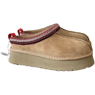 河南桑坡羊皮毛一体真皮羊毛民族风松糕厚底雪地靴女冬季短筒短靴