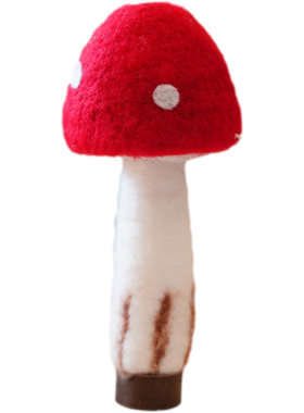 森系蘑菇桌面羊毛毡摆件