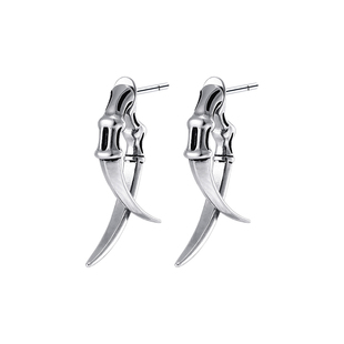 骨节利爪耳钉男款小众高级感男士耳环潮流痞帅钛钢不掉色男生耳饰