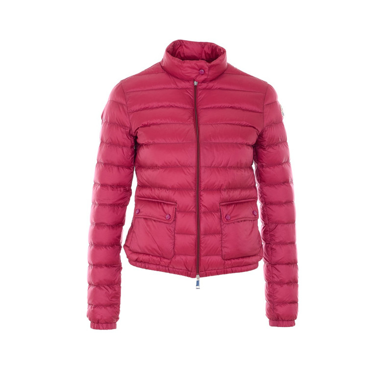 MONCLER 盟可睐女 lans 玫红立领薄款羽绒服26早春新款意大利代购