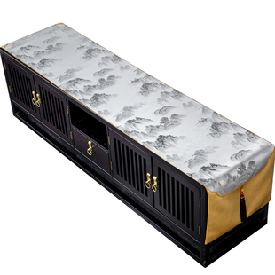 电视柜盖布新中式桌旗装饰布桌垫桌布鞋柜布长方形茶几防尘罩盖巾