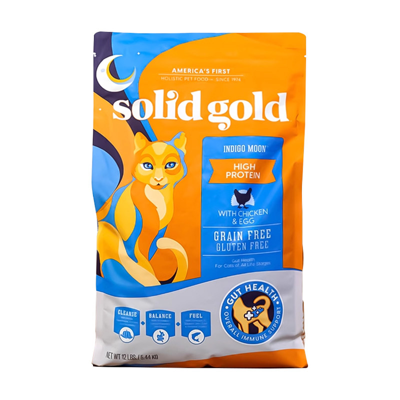 SolidGold素力高进口金装金素鸡肉高蛋白无谷羊肉全价成猫幼猫粮