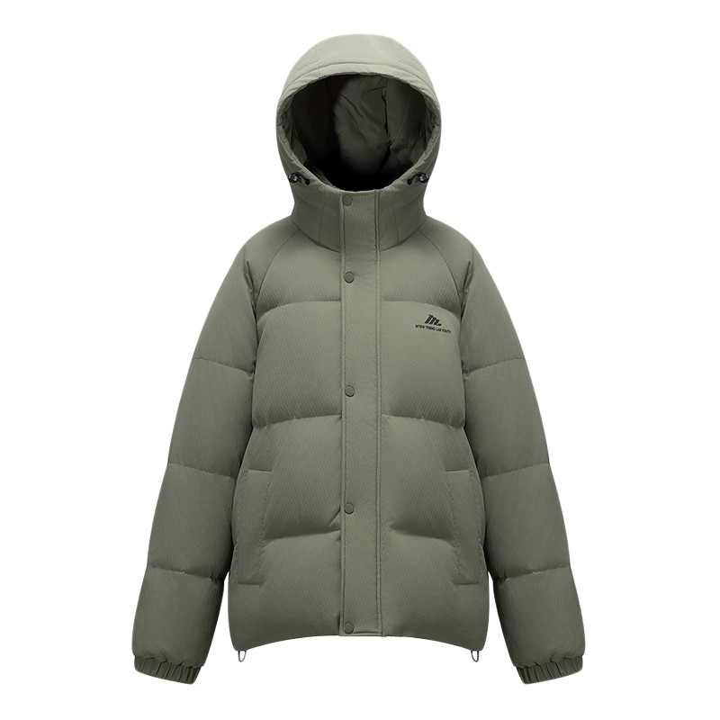 美特斯邦威羽绒服男士2025冬季新款宽松潮流加厚连帽保暖纯色羽绒