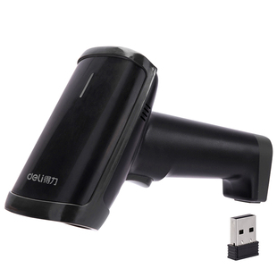 得力14950W无线扫描枪二维码识别扫码枪收银收钱器手持条码扫描器