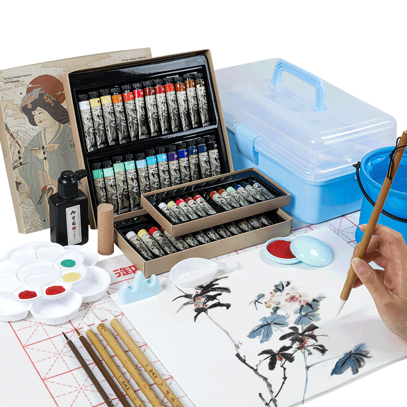 初学者国画颜料套装一套齐全