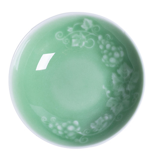 龙泉青瓷家用碟子调味碟厨房酱油料碟餐厅小吃盘子中式点心碟醋碟