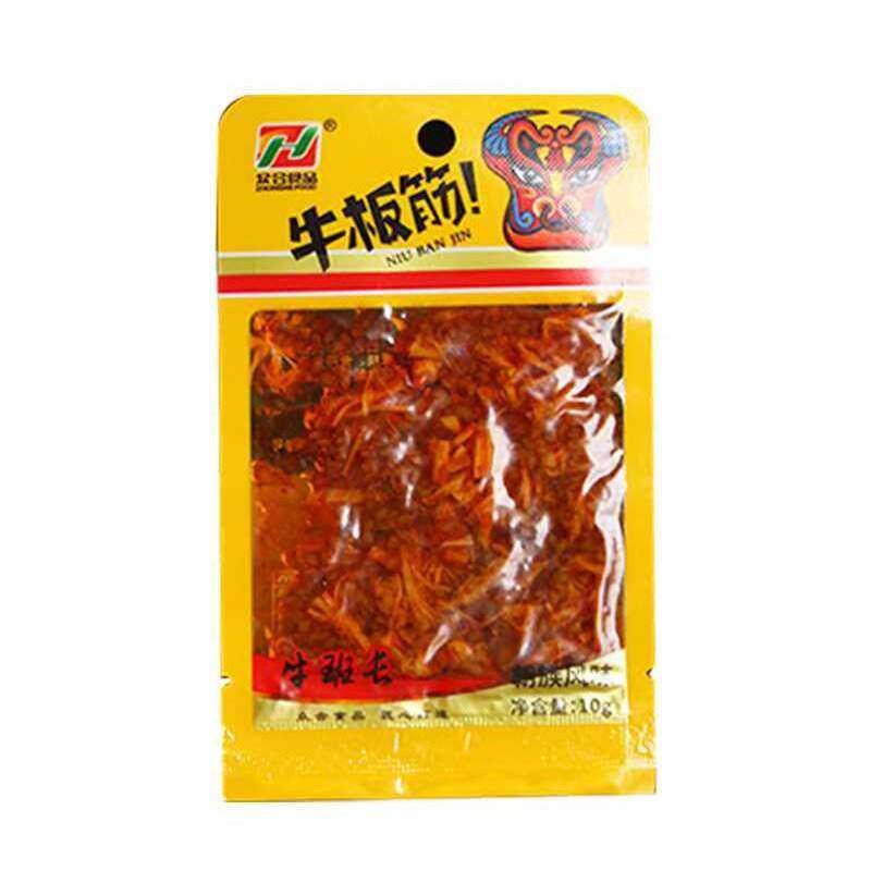 众合牛板筋香辣牛肉筋即食小零食