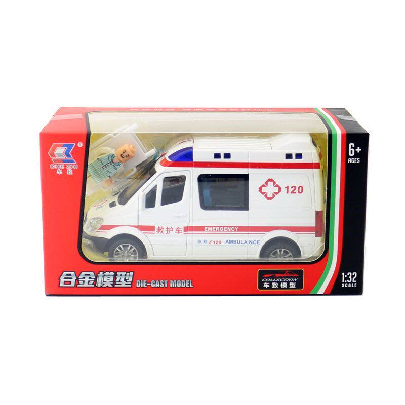 车致合金模型32奔驰凌特救护车
