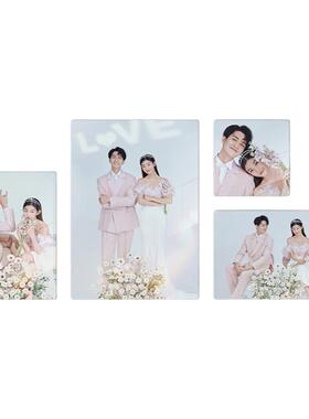 新款婚纱照全家福挂画相框组合