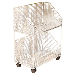 教室桌下书本带轮可移动小推车收纳架置物架桌旁落地多层书架书柜