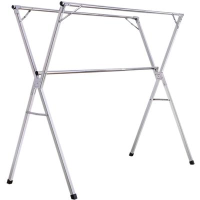 不锈钢伸缩晾衣架落地