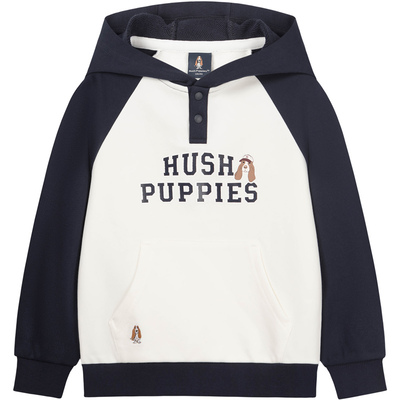 暇步士男童女童学院风连帽卫衣