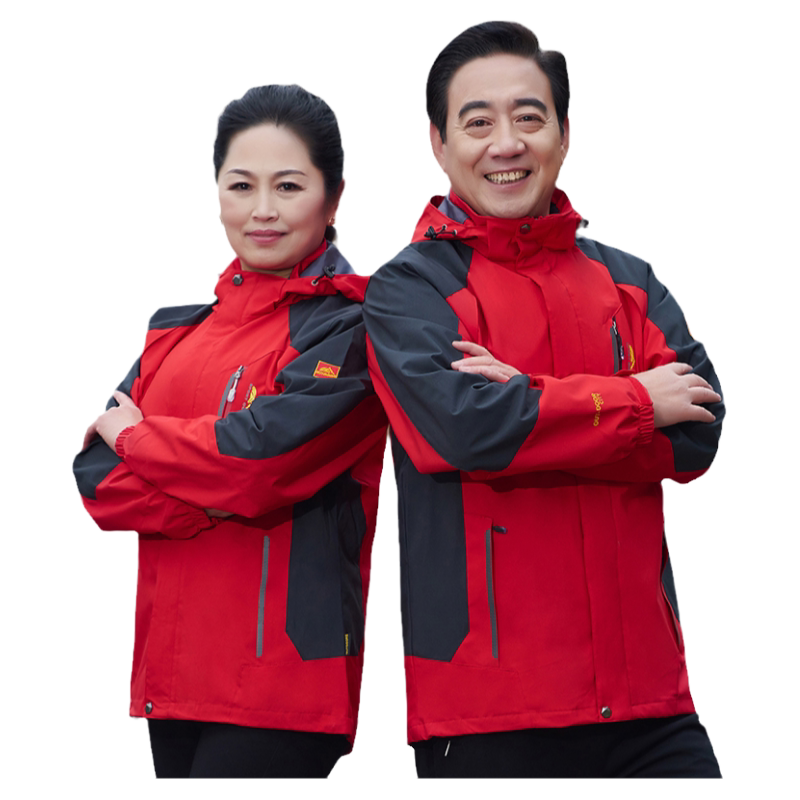 大码爸爸装户外防风衣