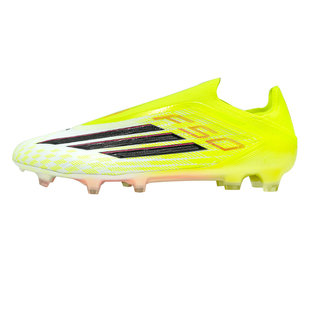 扎吉体育ADIDAS猎鹰ELITE FG无鞋带高端天然草比赛男足球鞋JR6458