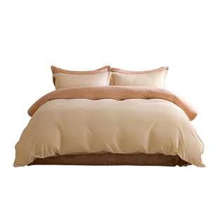 2025新款四件套珊瑚绒冬季加厚保暖牛奶绒双面加绒床单被套床笠款