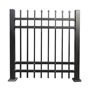 锌钢护栏铁艺方管户外栅栏家用庭院栏杆厂区定制隔离防护围墙围栏