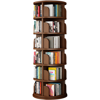 品质款360度自由旋转全实木书架