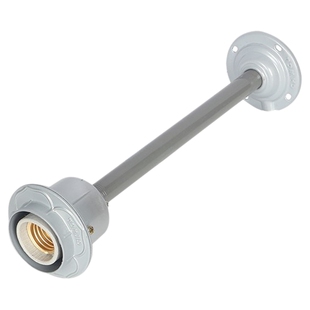 工矿灯吊杆E27螺口灯头灯座加长仓库厂房超市吊灯架配件工程全套